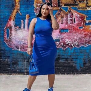 Signature Ribbed MIDI Tank Dress